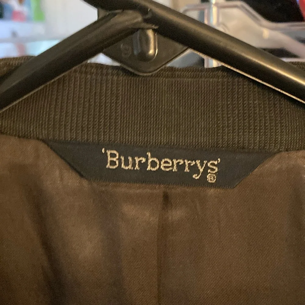 Vintage Burberrys Ed Mitchell Wool Men’s Suit Jacket Size 46R Regular Gray - Picture 5 of 9